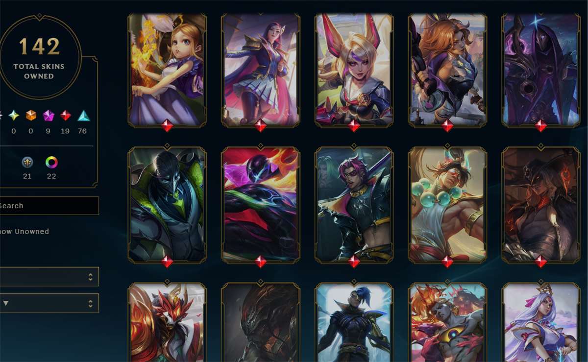 продажа аккаунта к игре League of Legends